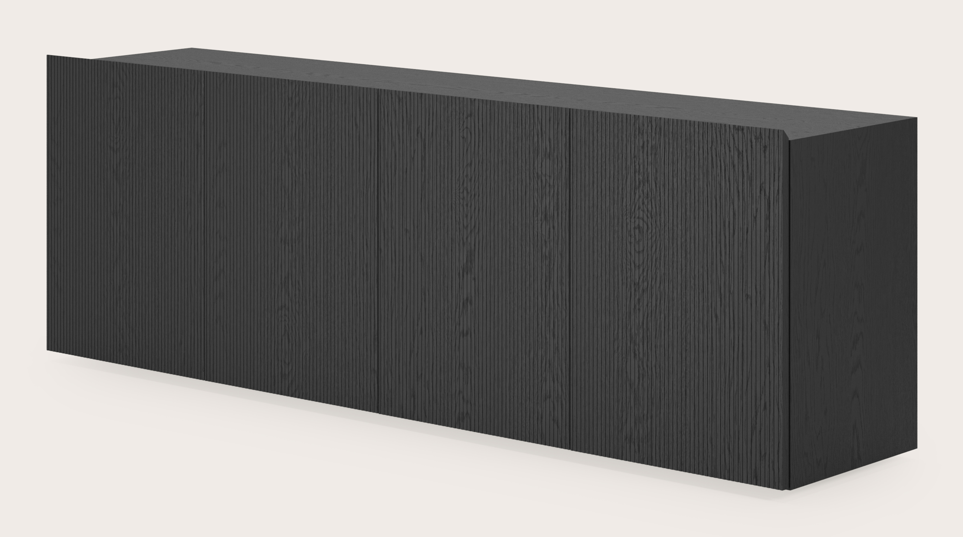 Buffet Grivolo en chêne noir 199 x 45 cm