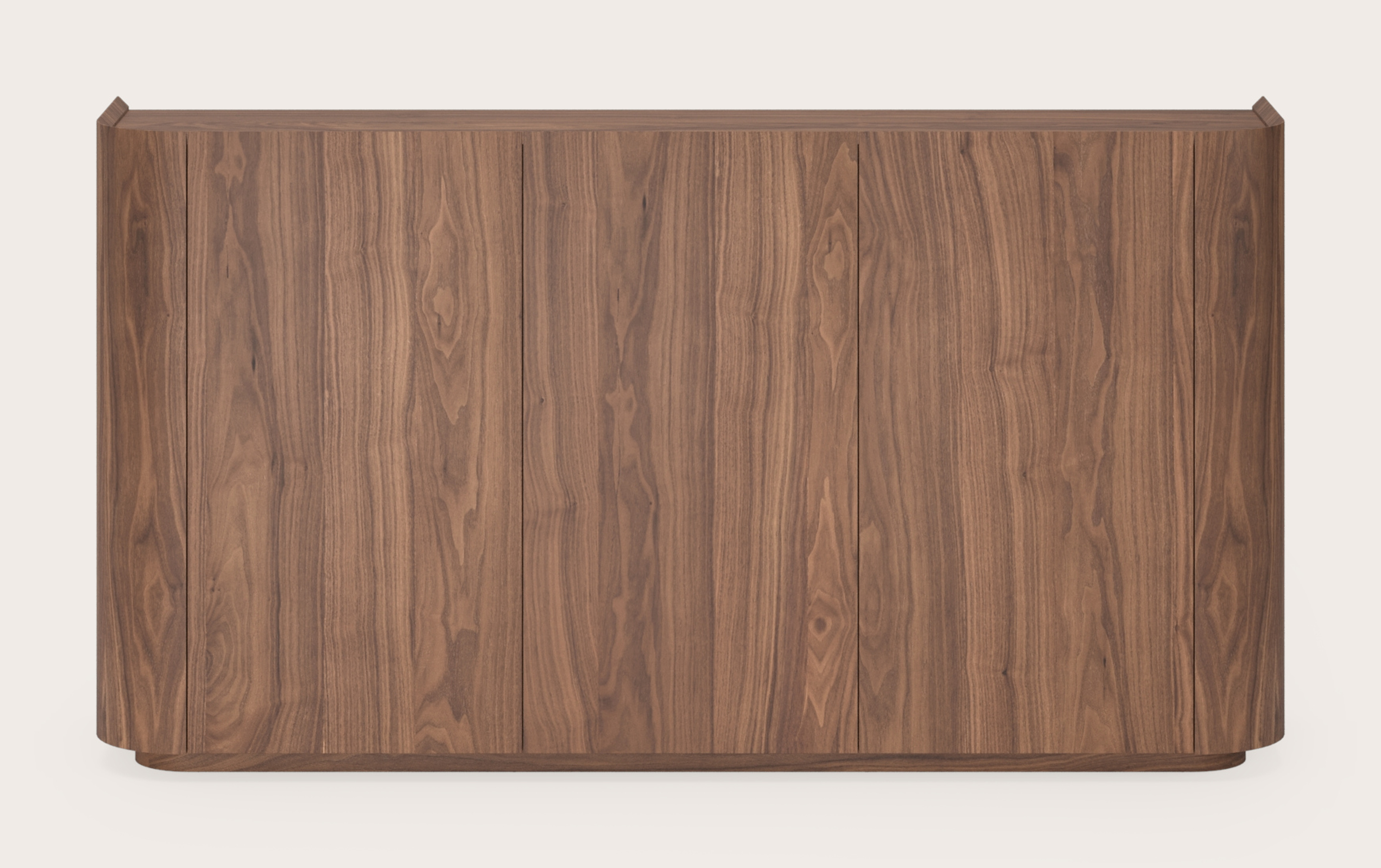 Buffet haut Rondato en noyer 179 x 45 cm