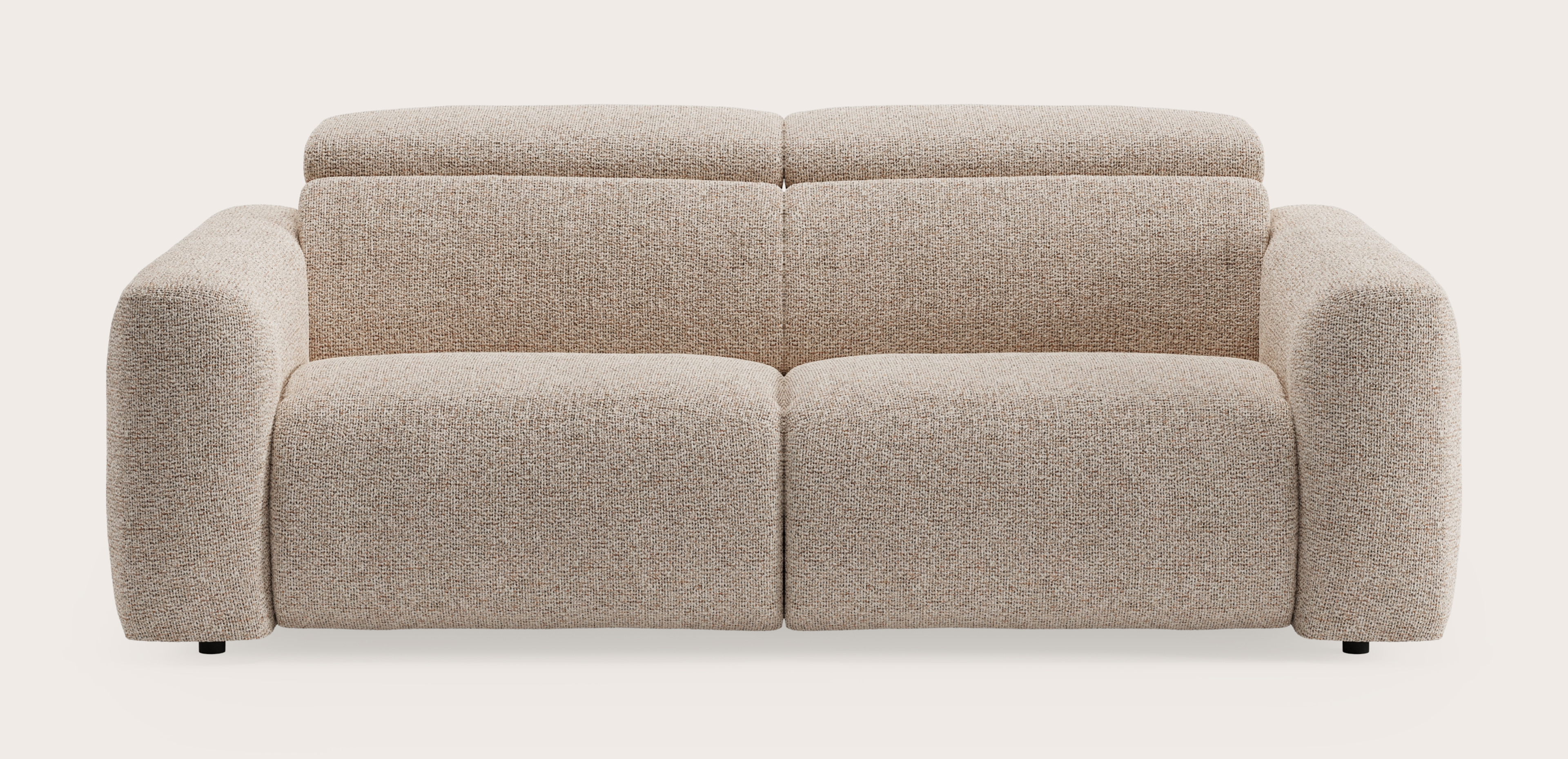 Lassa elektrische zetel 2 places en Fresco tissu Caramel