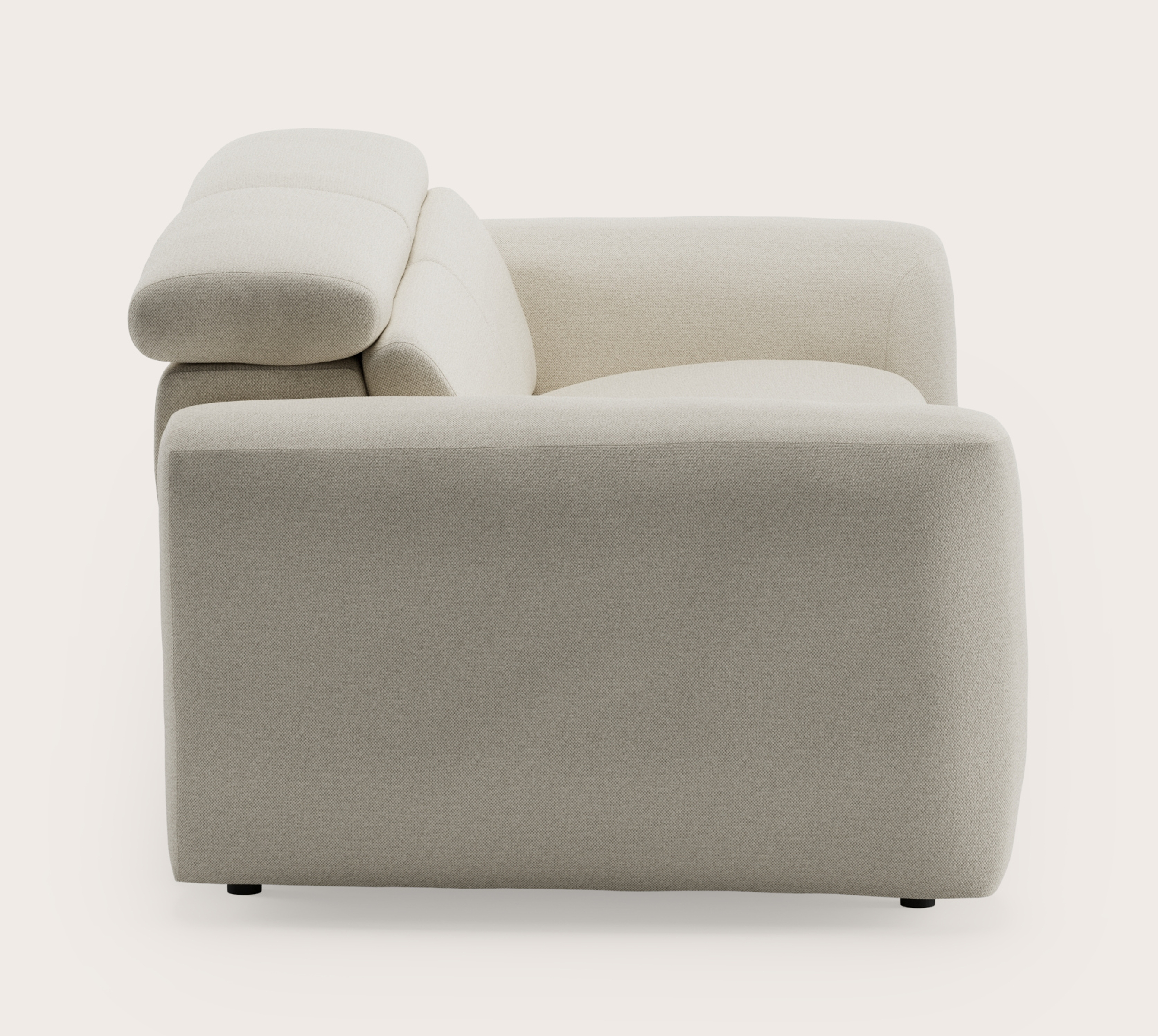 Lassa elektrische zetel 2 places en Brio tissu Linen