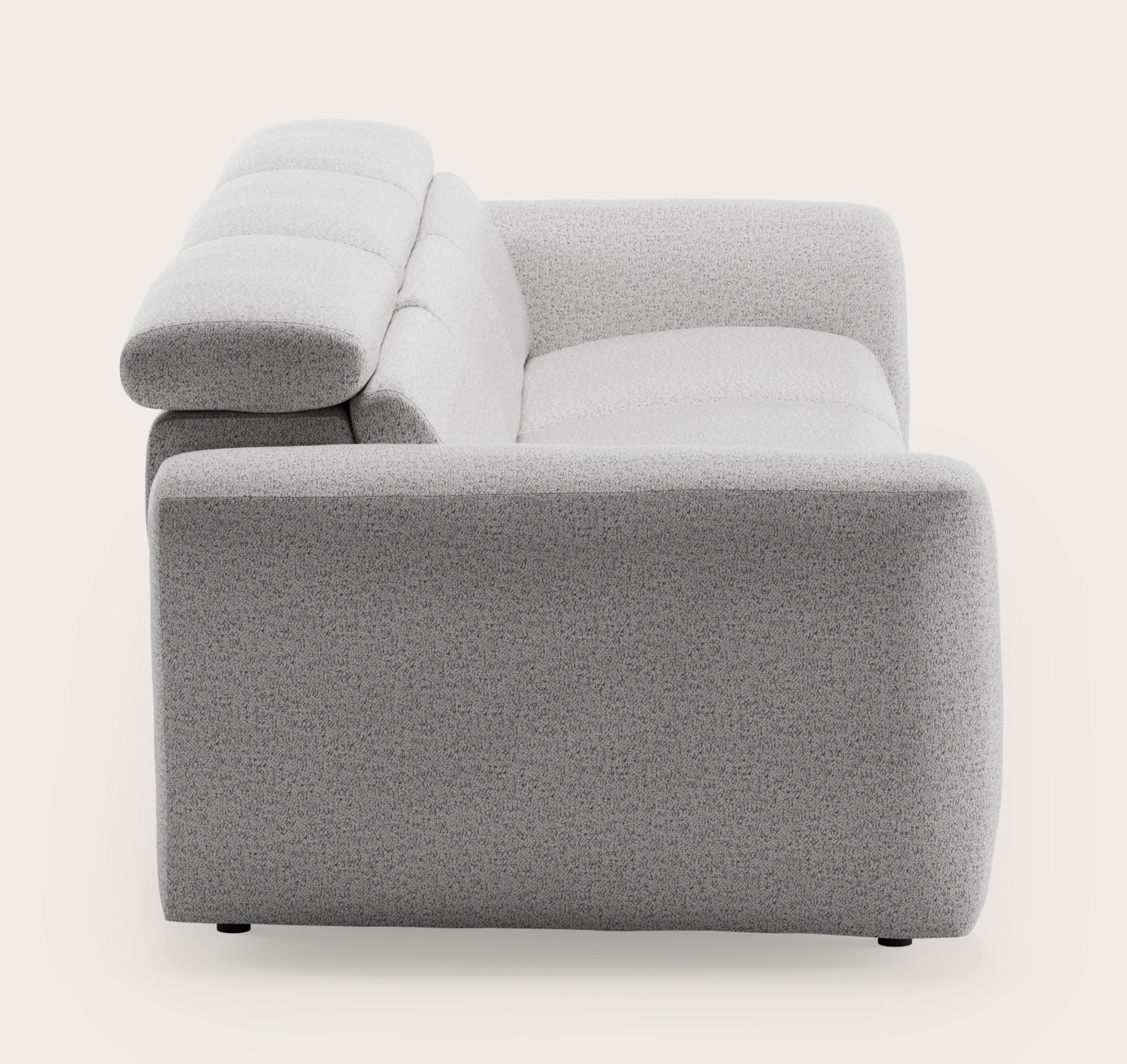 Lassa elektrische zetel 3 places en Dolce tissu Greige
