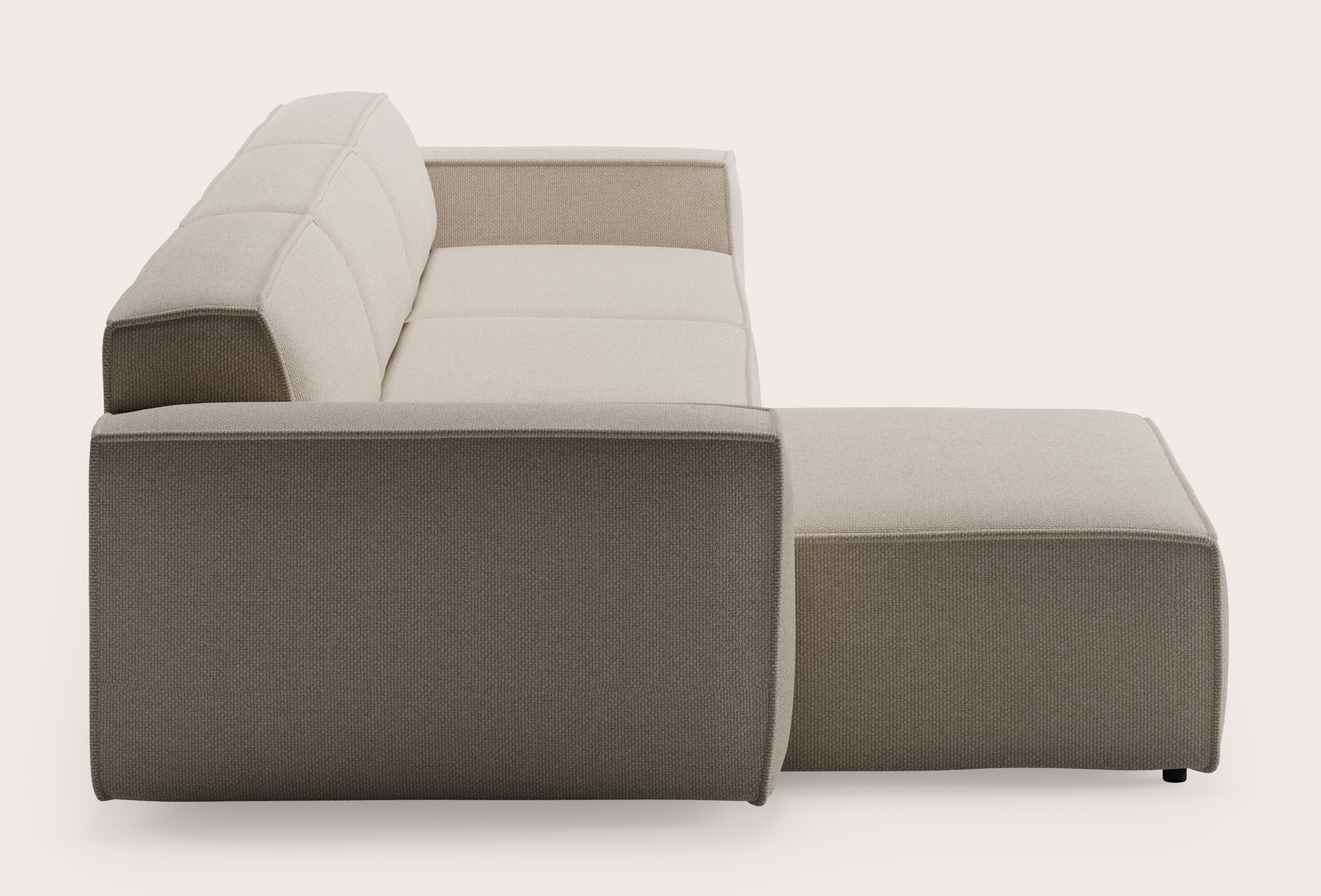 Isola hoekzetel 5-zit in Morena stof Beige