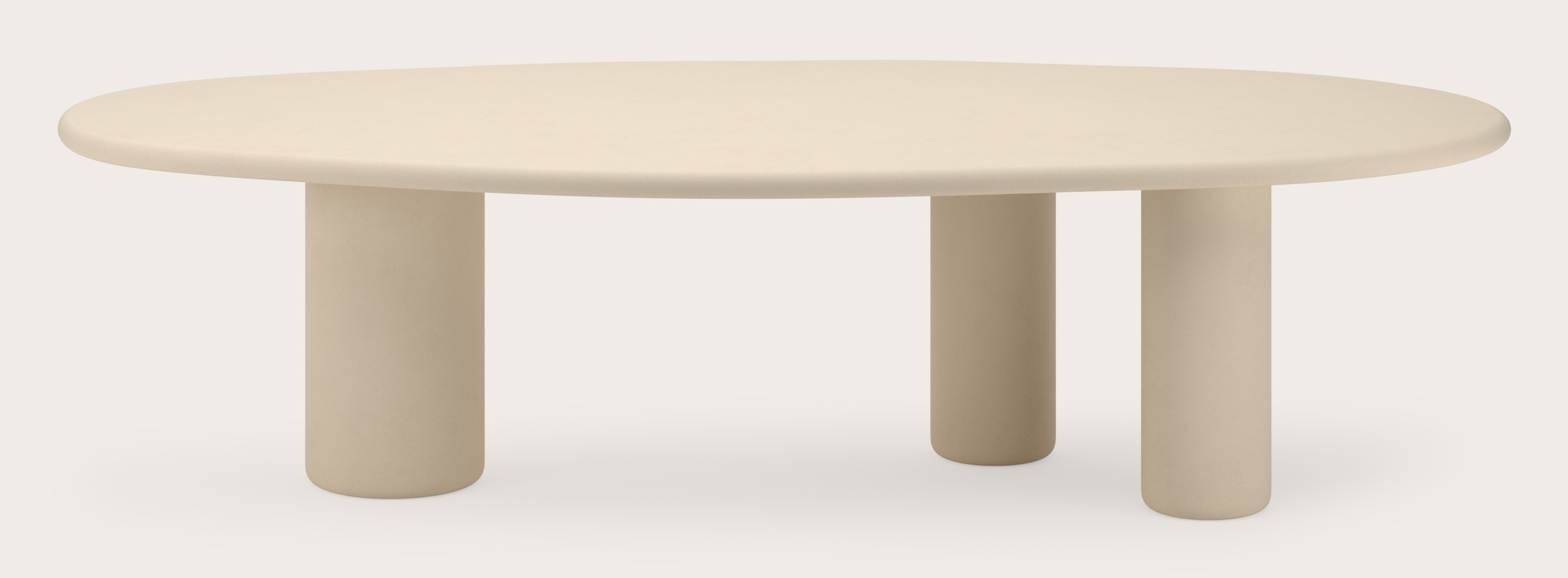Eettafel Artisano met leafvormig Artisano blad in Claylime kleur Moonglade