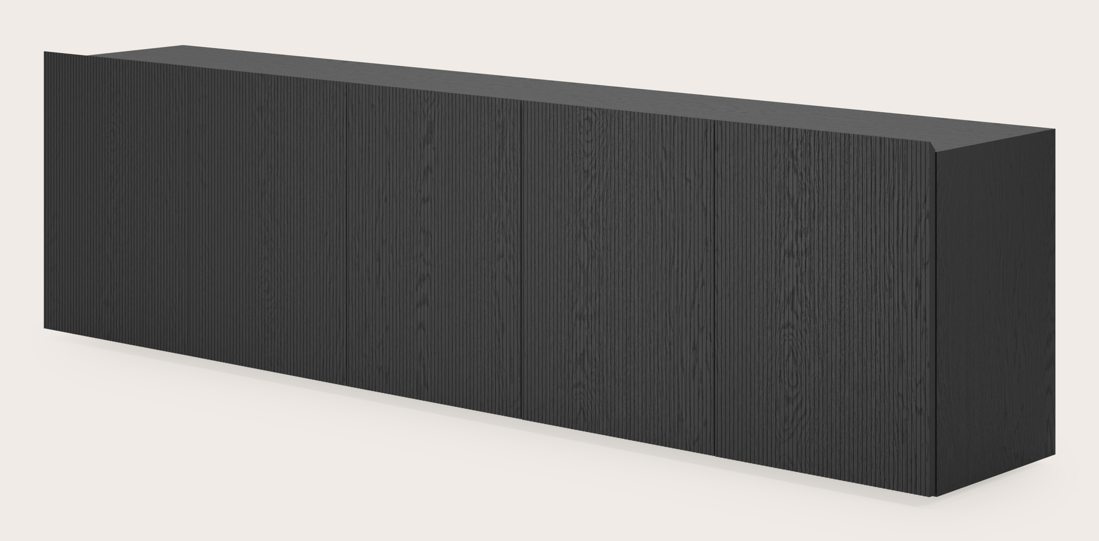 Grivolo dressoir in zwarte eik 248 x 45 cm