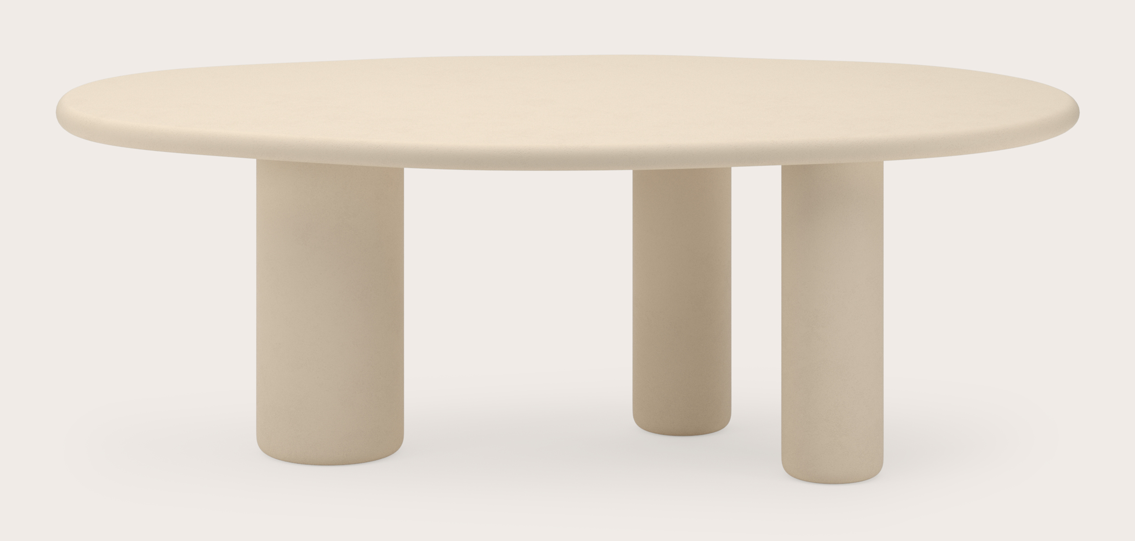 Table de salle à manger Artisano avec plateau Artisano en forme leaf en Claylime couleur Moonglade