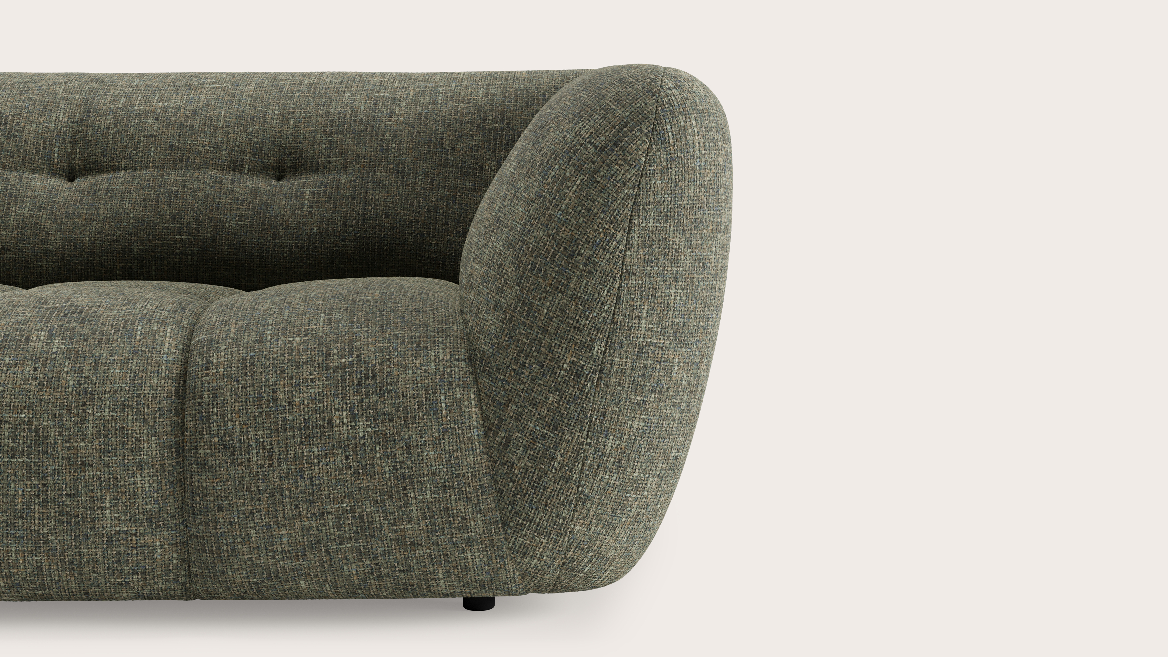 Chubbi canapé 4 places en Tessaro tissu Jungle