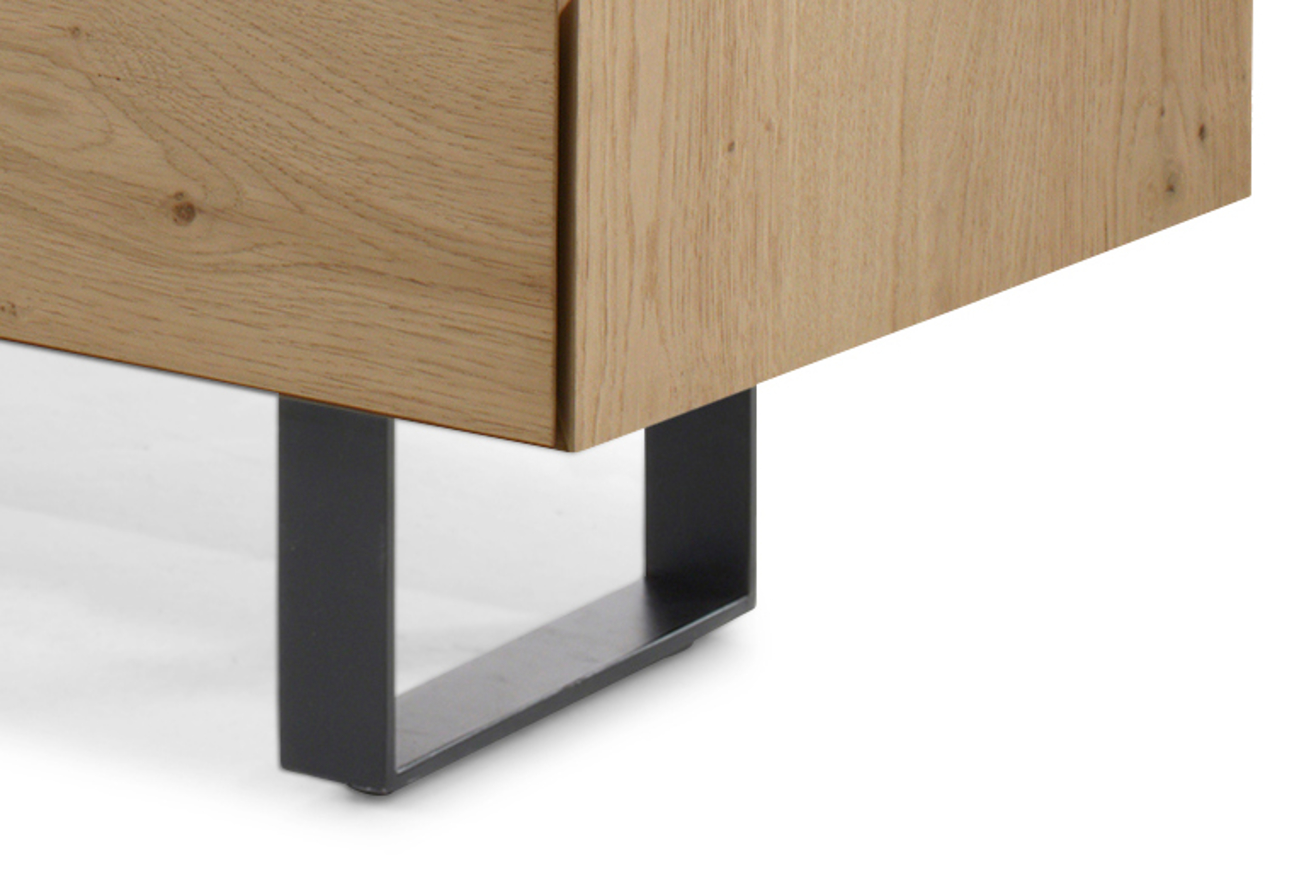 Arno barkast in natuurkleurige eik met U-poten 110 x 45 cm