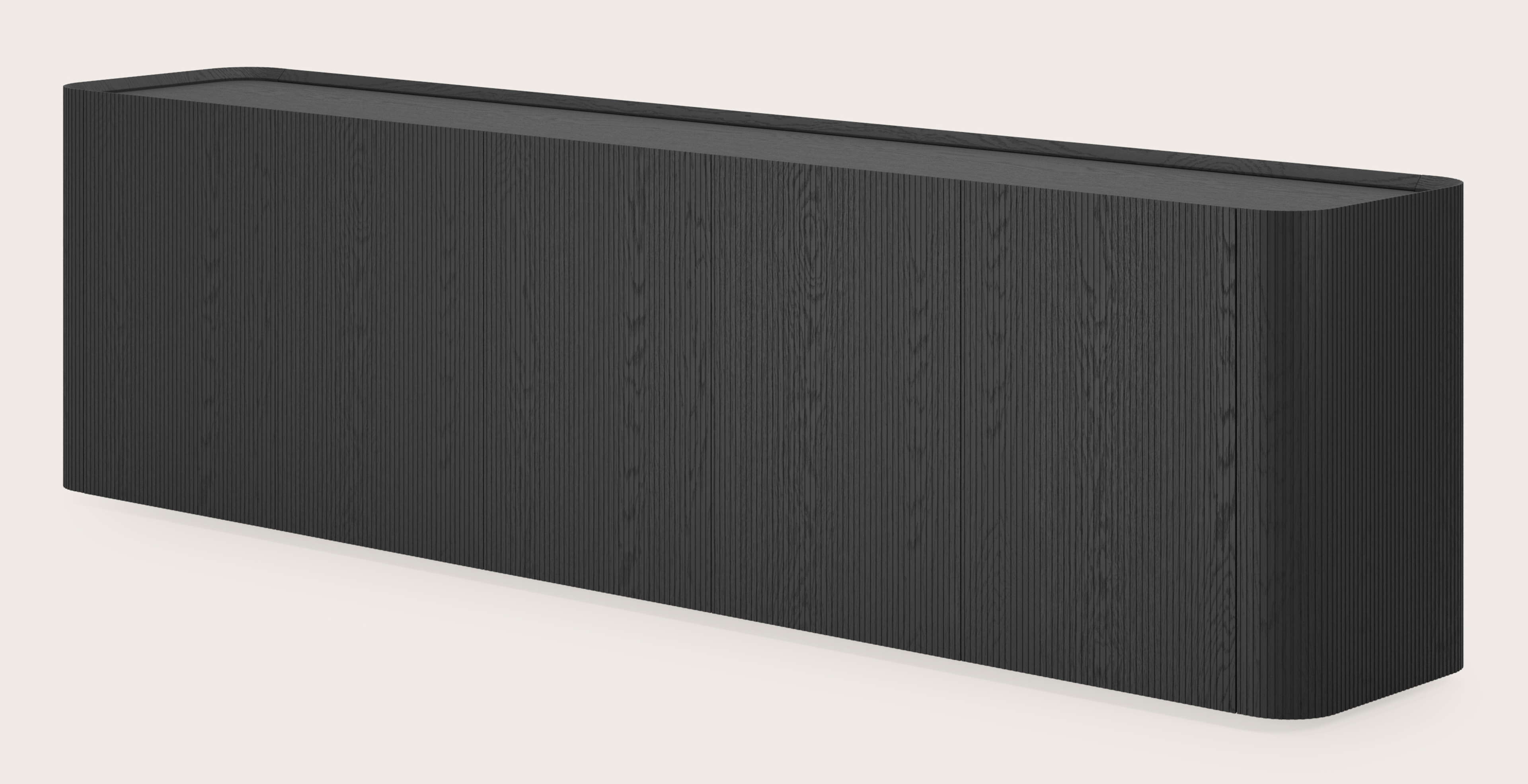 Grivato dressoir in zwarte eik 249 x 45 cm