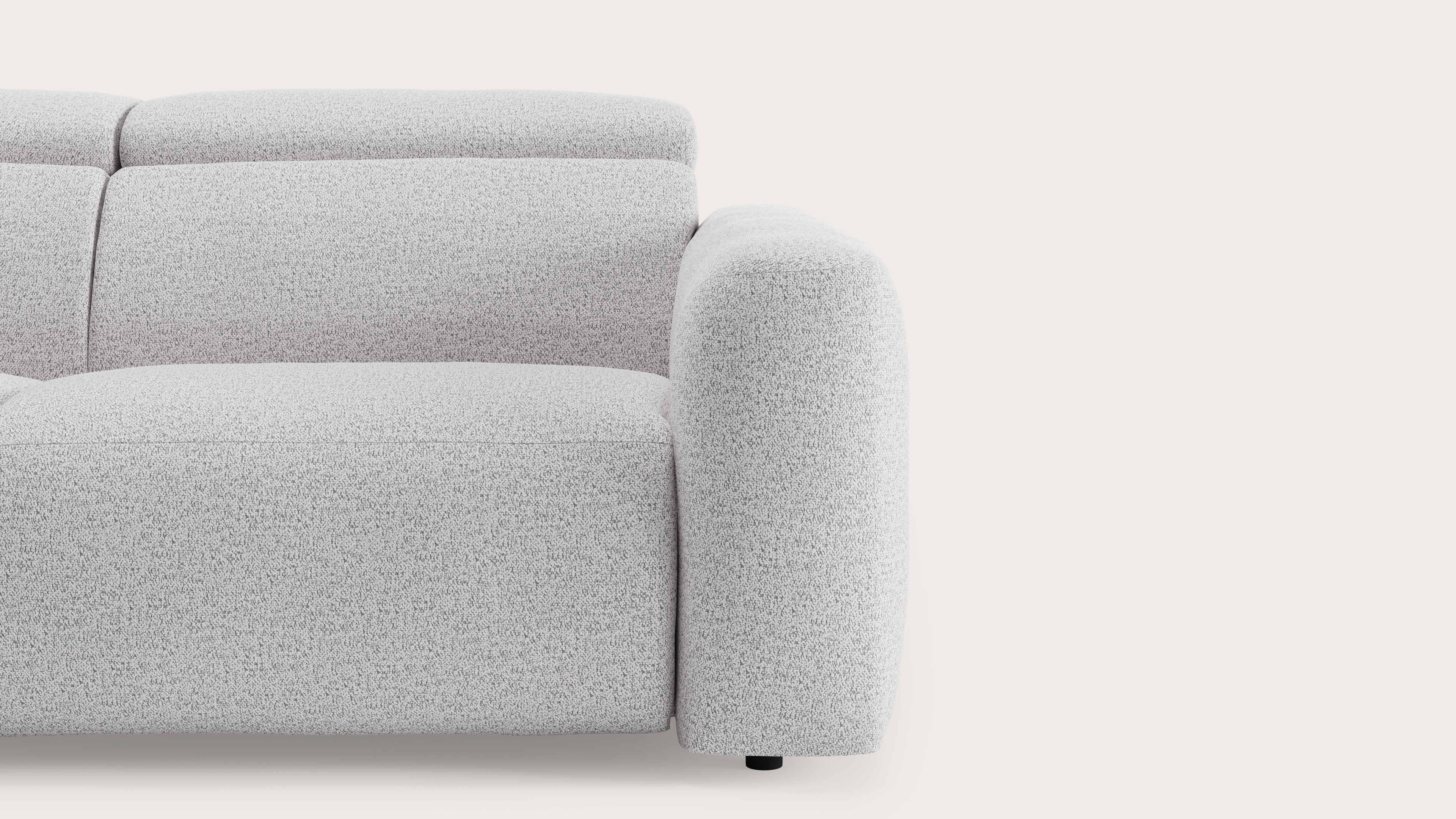 Lassa elektrische zetel 3 places en Dolce tissu Greige