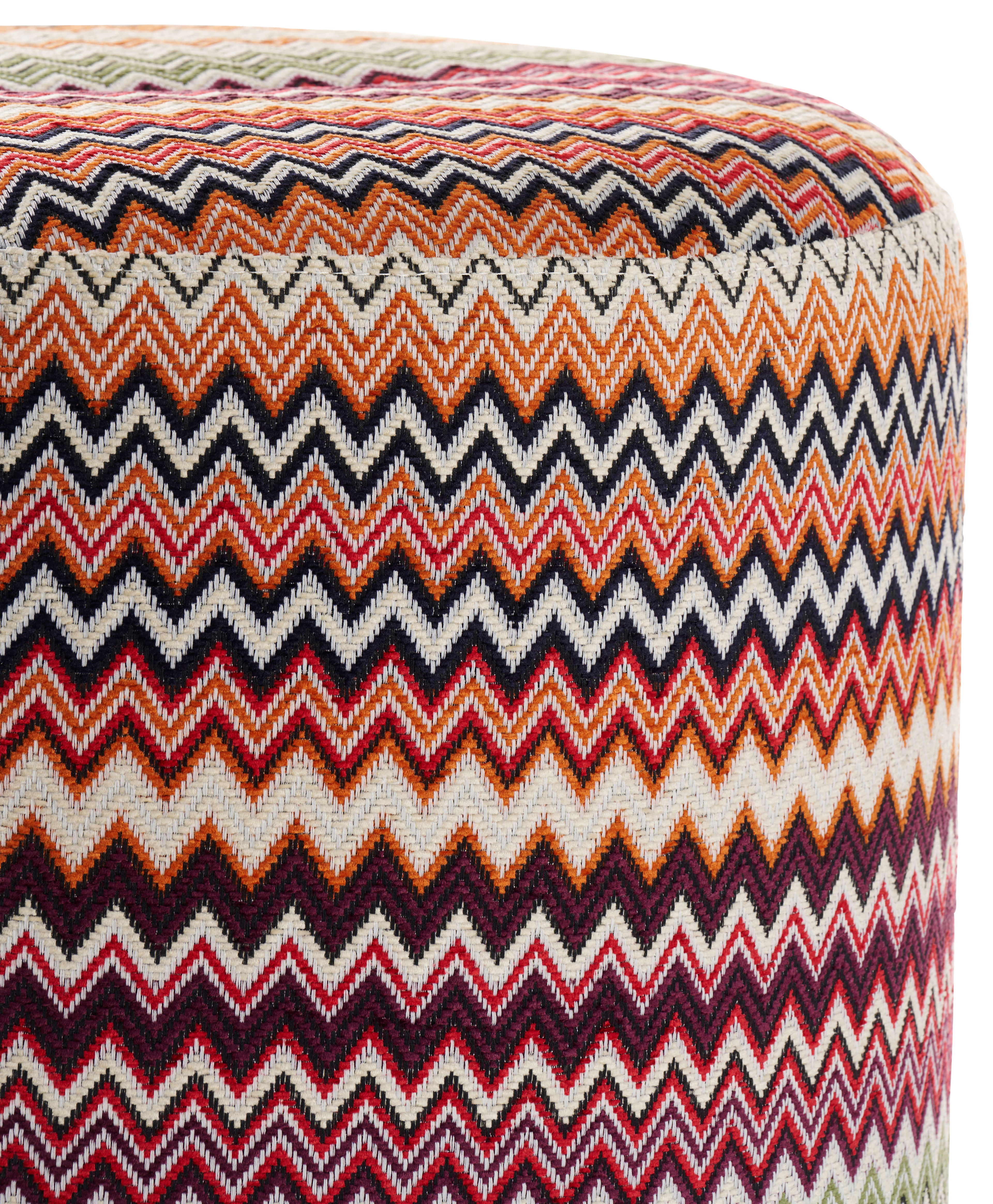 Tondo pouf - Vibio tissu Multi Ø45xH46cm