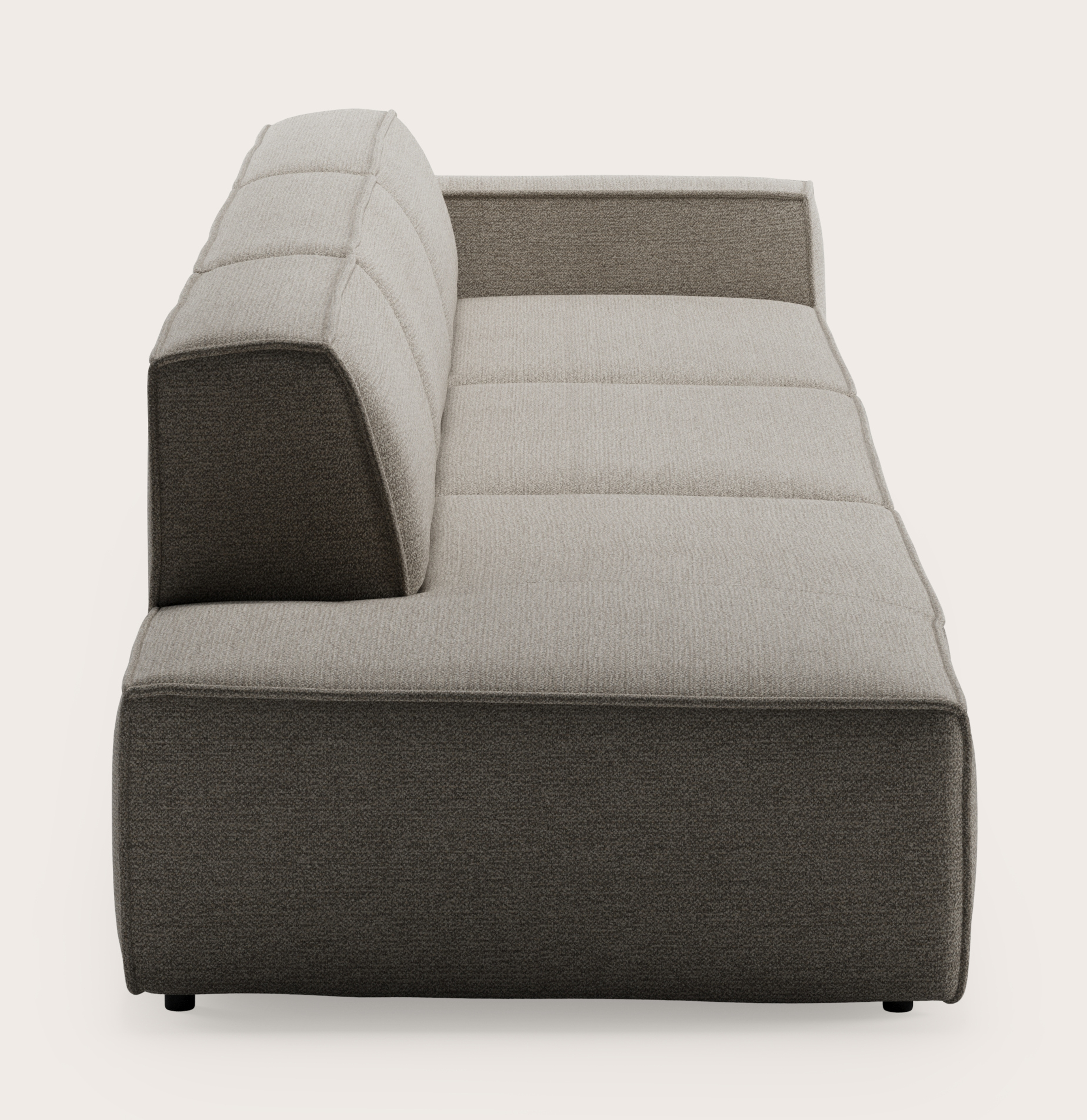 Isola canapé 4,5 places en Fresco tissu Beige