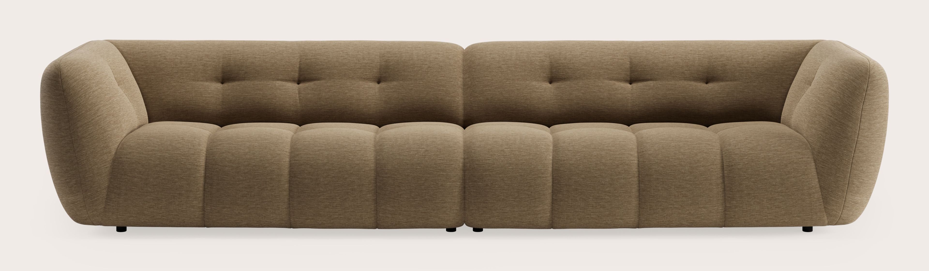 Chubbi canapé 4 places en Alina tissu Beige