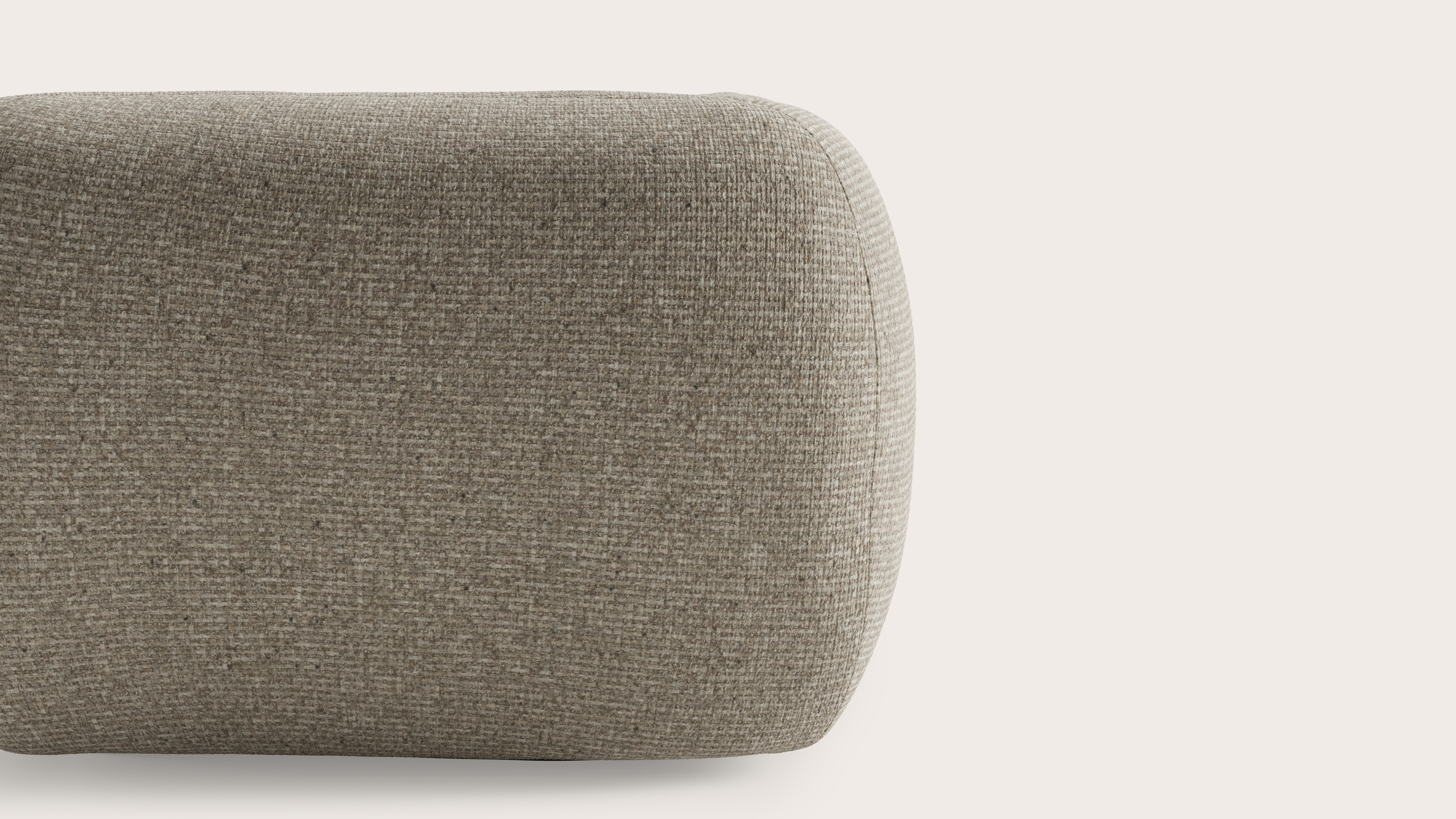 Chubbi canapé d'angle 6 places en Tessaro tissu Natural