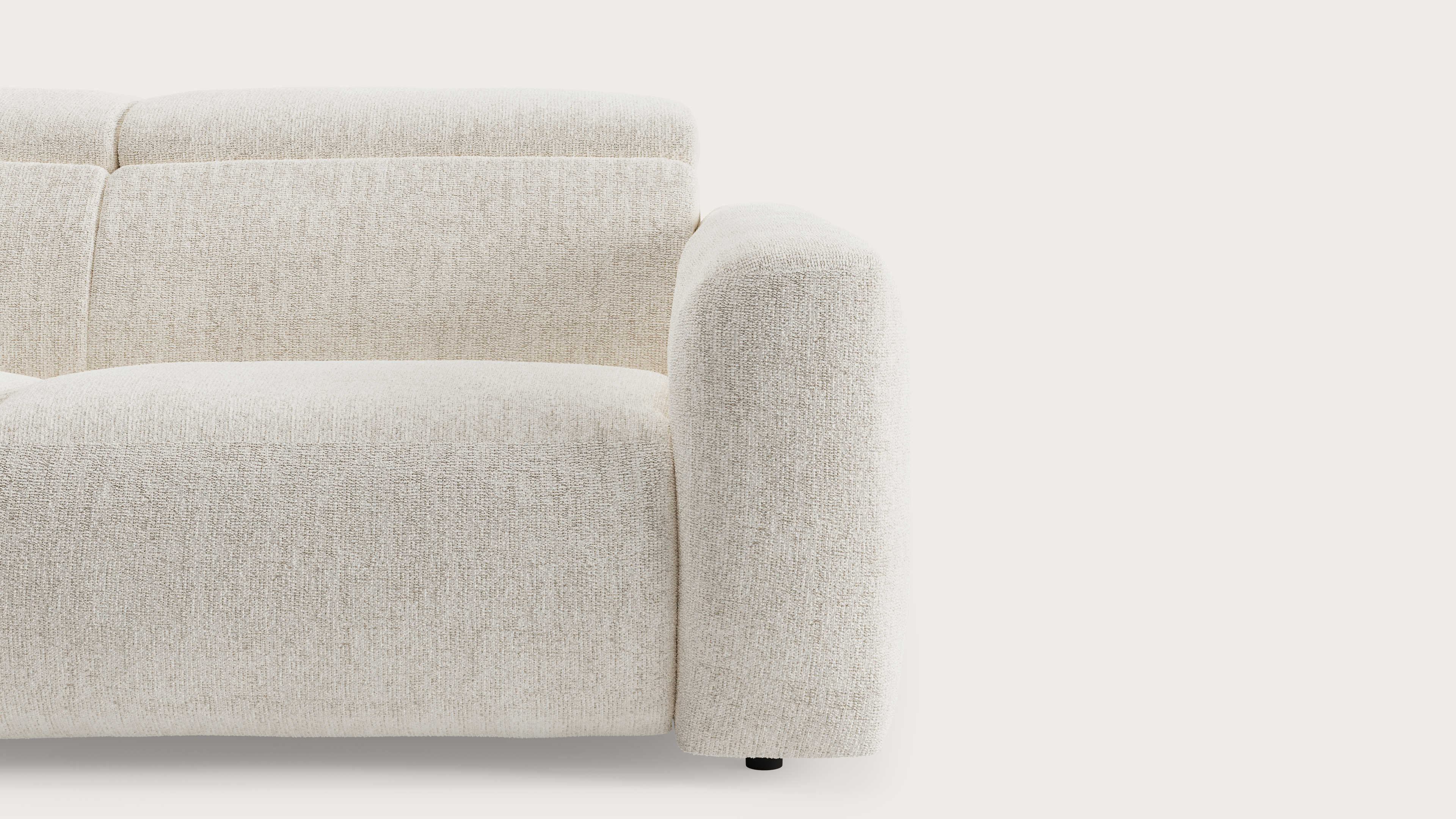 Lassa elektrische zetel 3 places en Poco tissu Beige