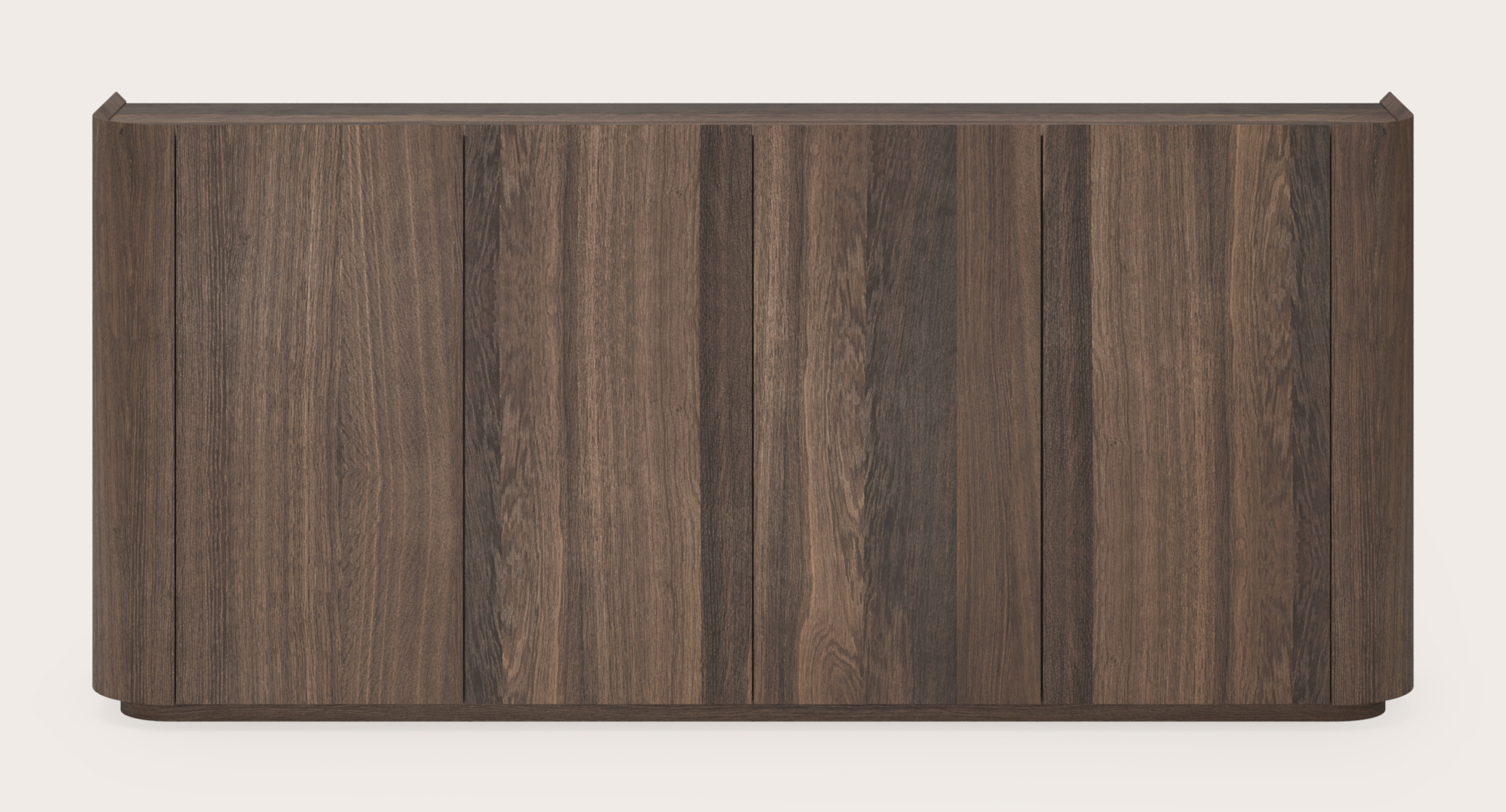 Buffet haut Rondato en chêne fumé 213 x 45 cm