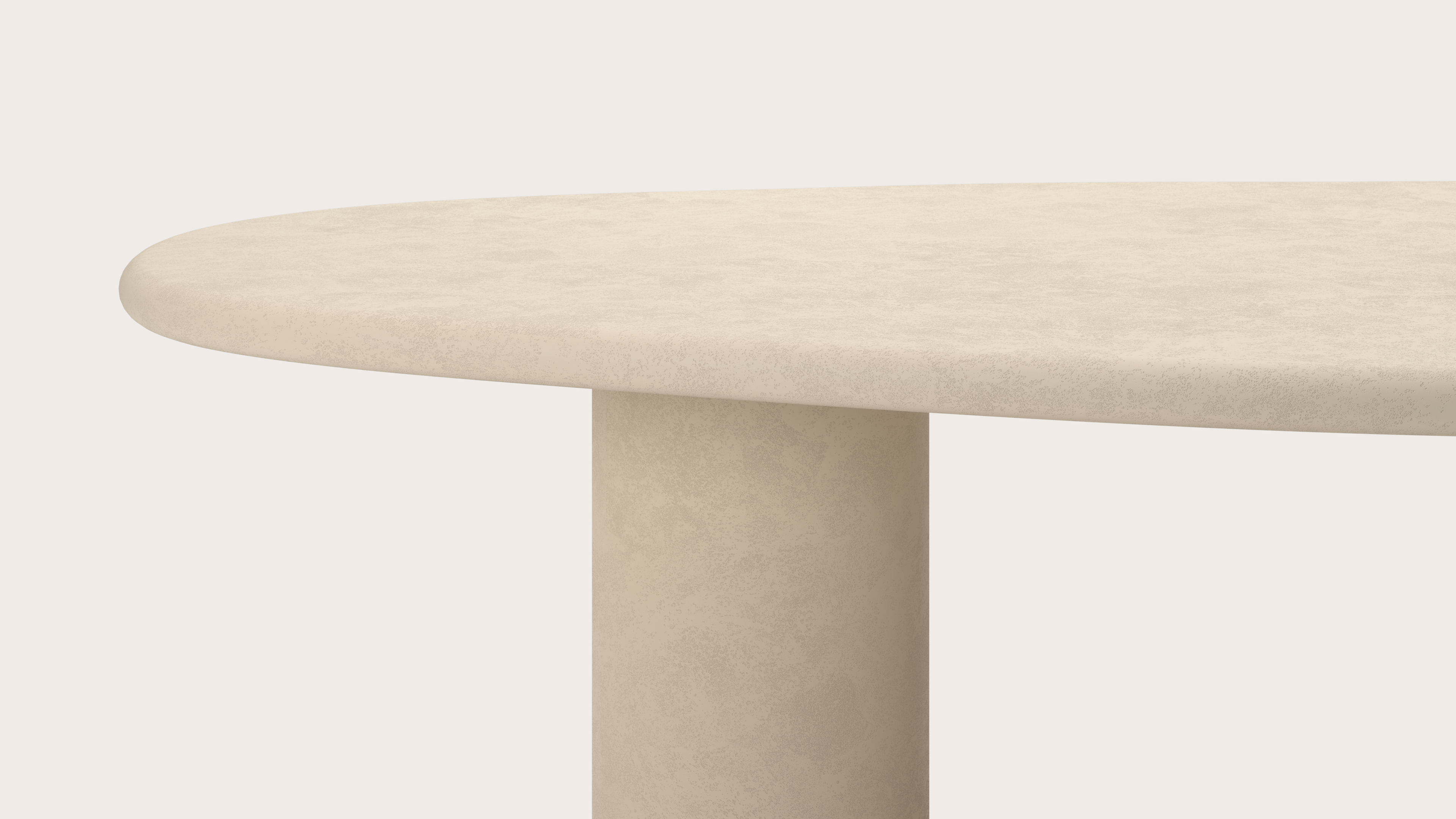 Eettafel Artisano met leafvormig Artisano blad in Claylime kleur Moonglade