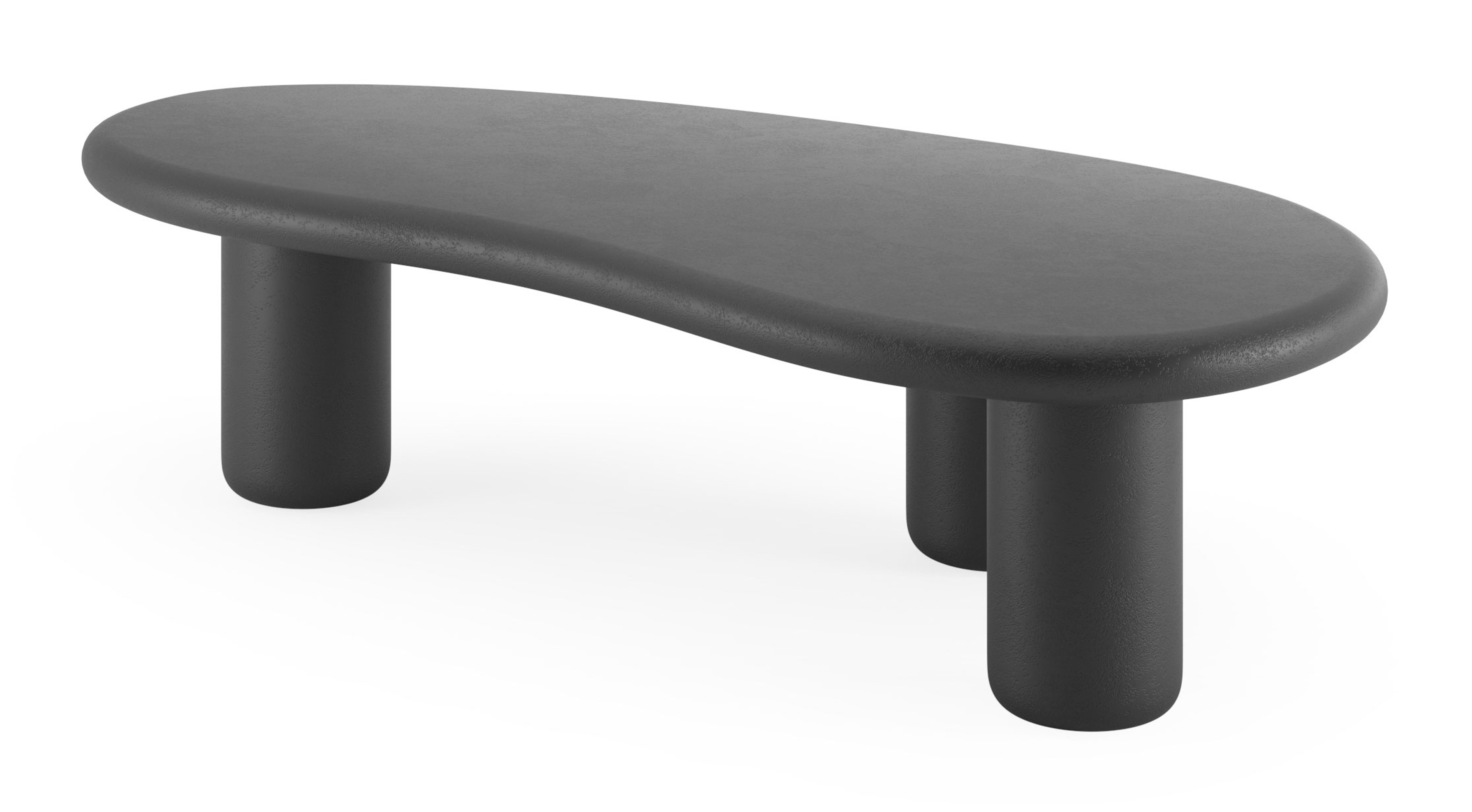 Salontafel Artisano Small onderstel met blobvormig Artisano blad in Claylime kleur 