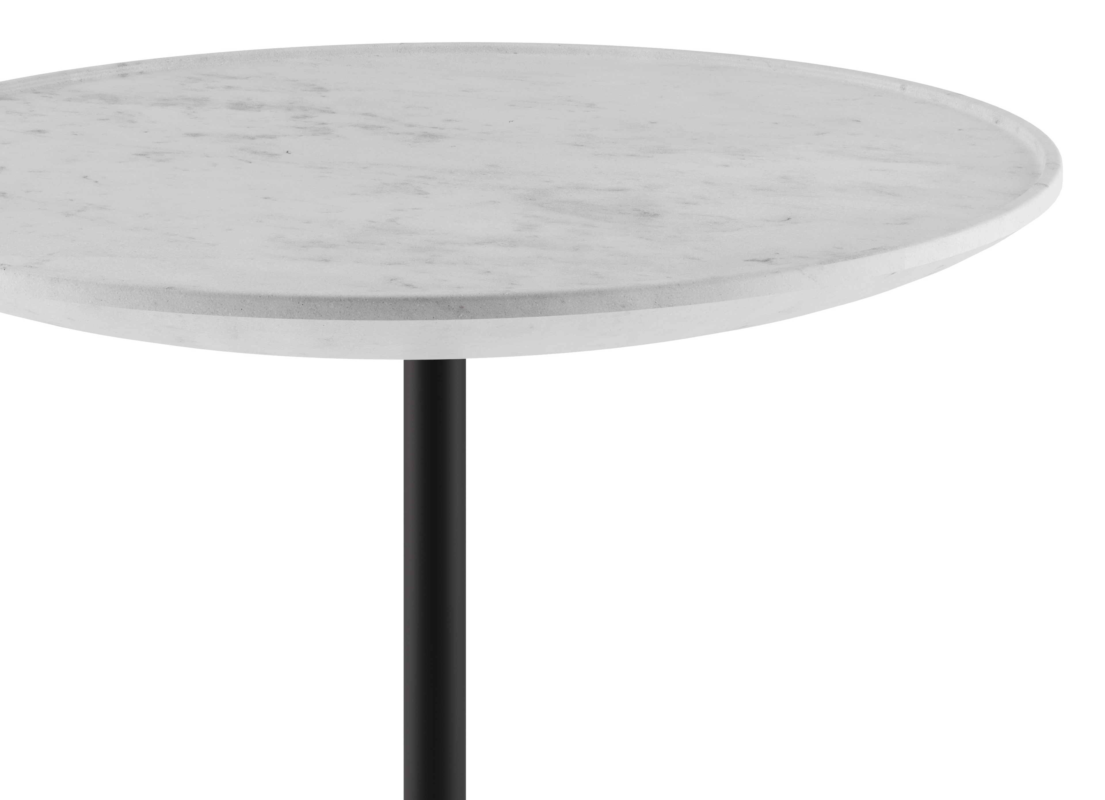 Bijzettafel Coupolo met rond blad in marmer kleur Bianco Carrara Ø40 x 45 cm