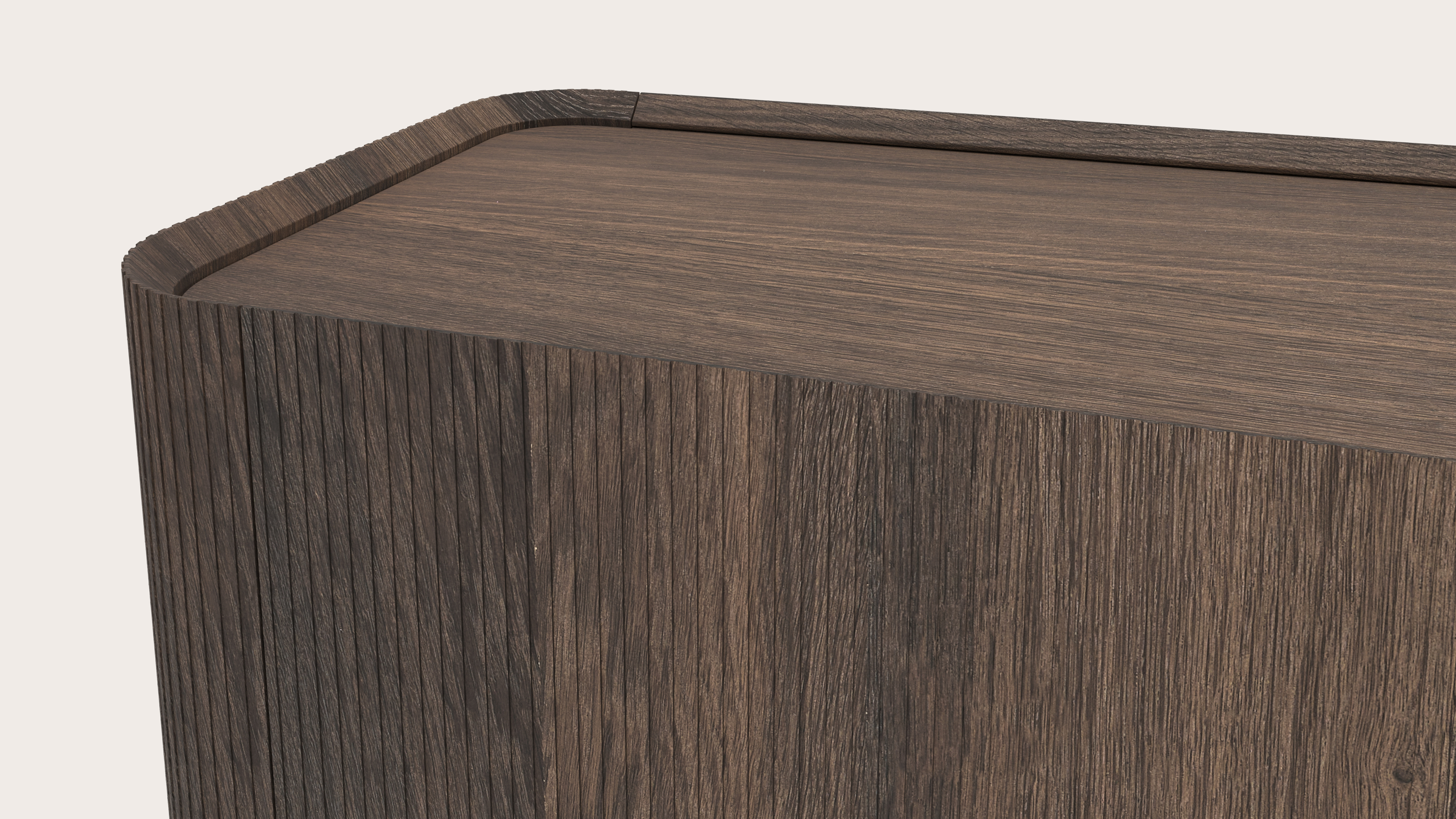 Grivato hoge dressoir in gerookte eik 169 x 45 cm