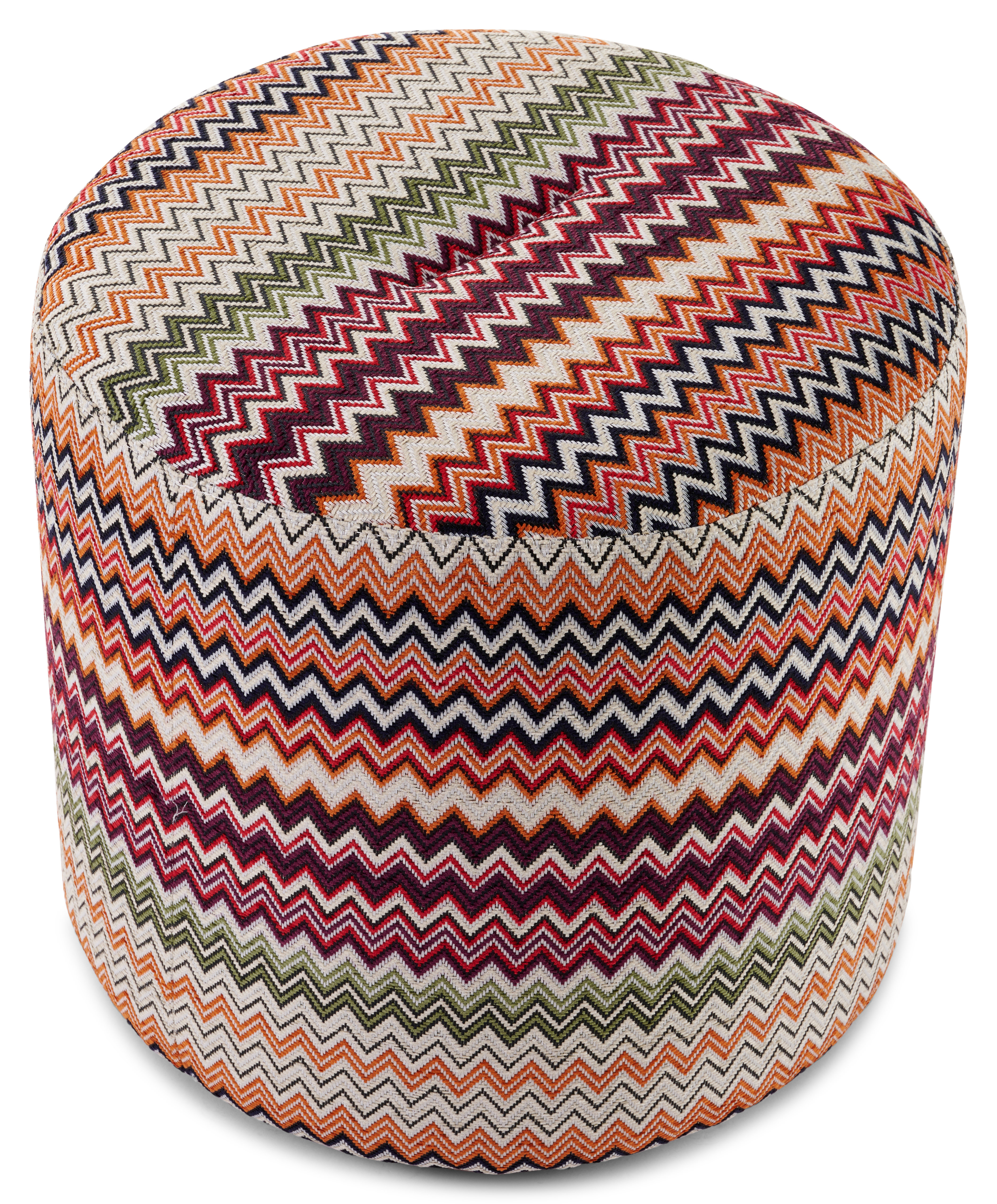 Tondo pouf - Vibio tissu Multi Ø45xH46cm
