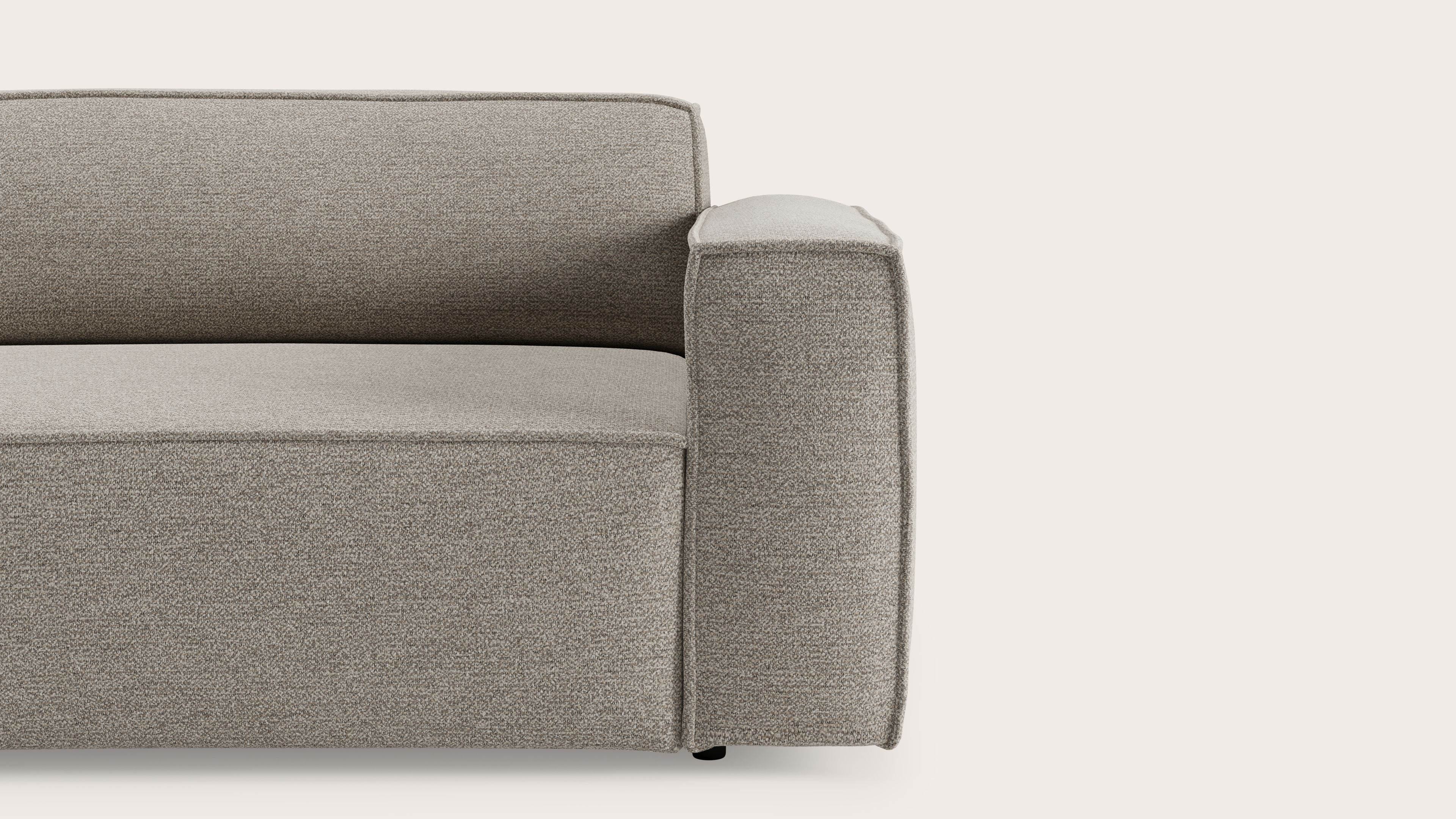 Isola canapé 4,5 places en Fresco tissu Beige