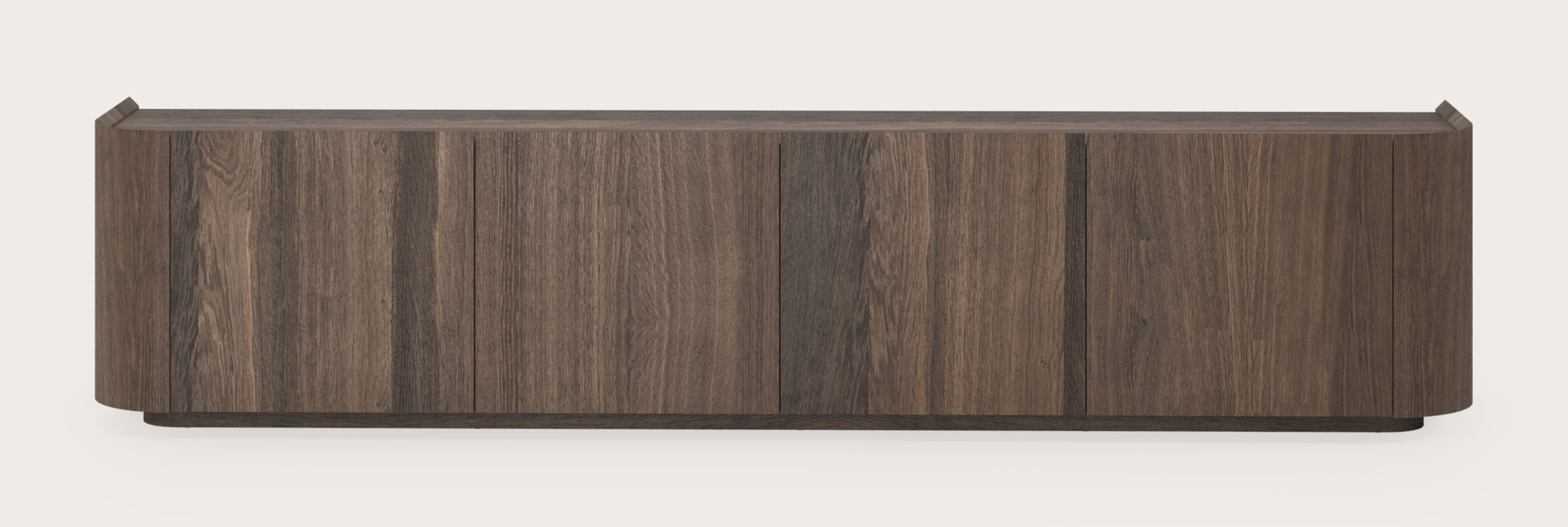Meuble tv Rondato en chêne fumé 229 x 45 cm