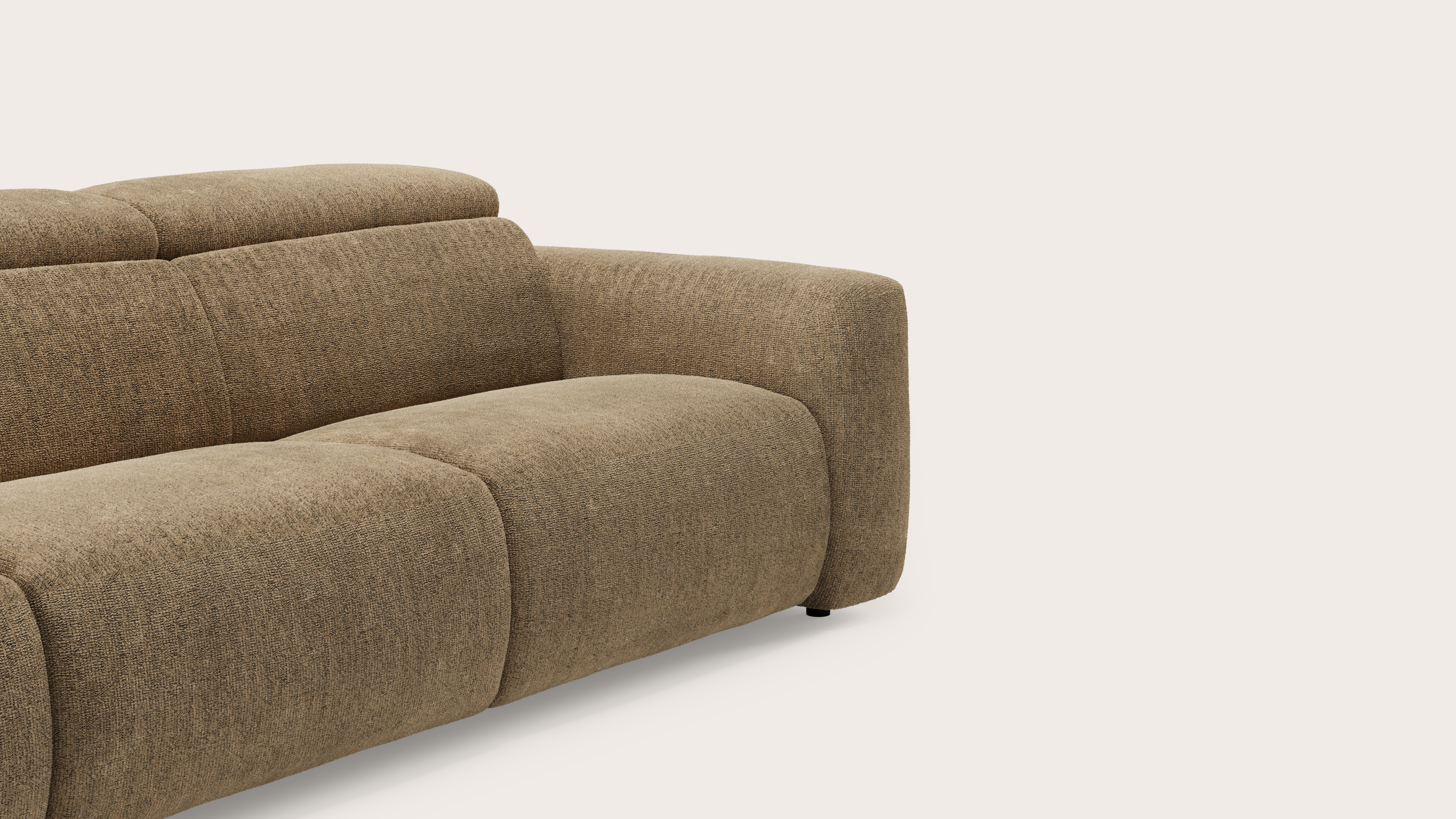 Lassa elektrische zetel 3 places en Poco tissu Darktaupe