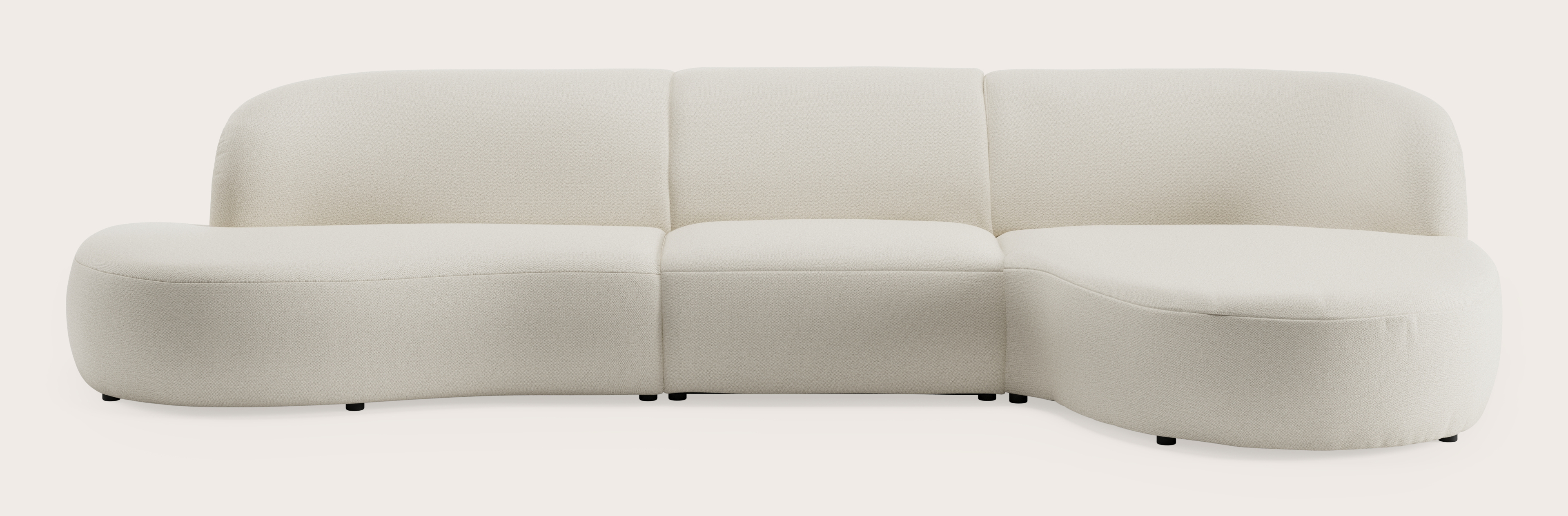 Tubo canapé d'angle 4,5 places en Brio tissu Linen