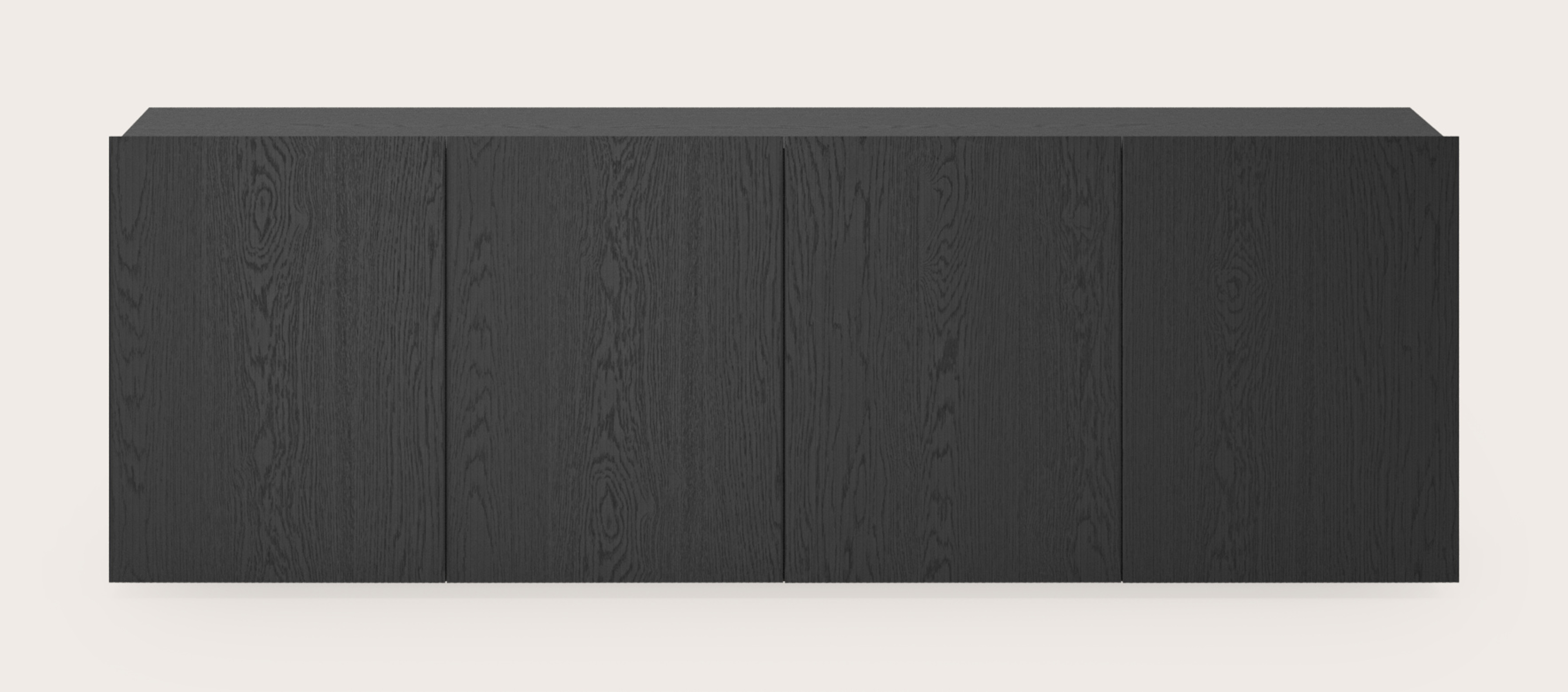 Buffet Grivolo en chêne noir 199 x 45 cm