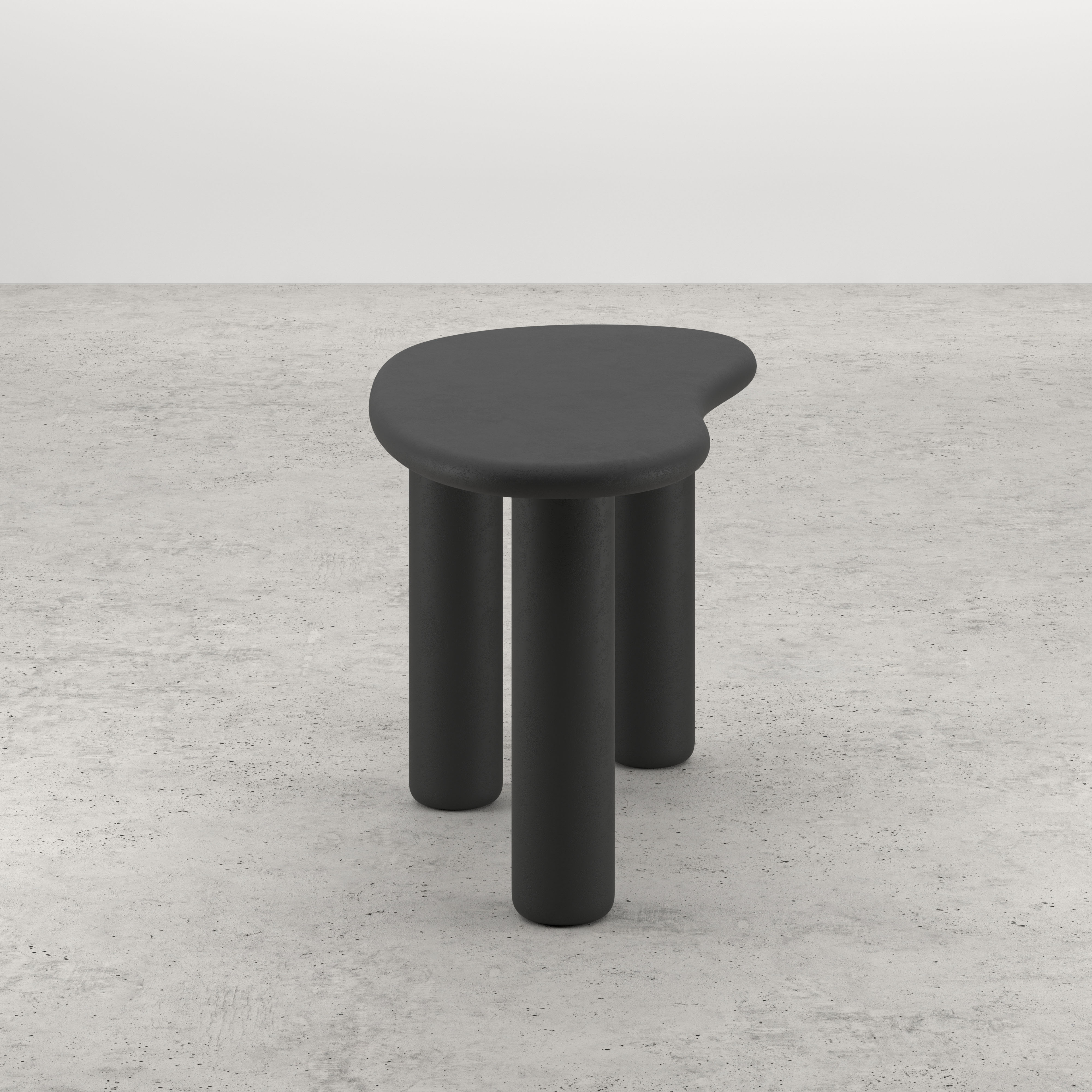 Meuble de console Artisano  forme blob en Claylime couleur Charcoal 135 x 68 x 76 cm