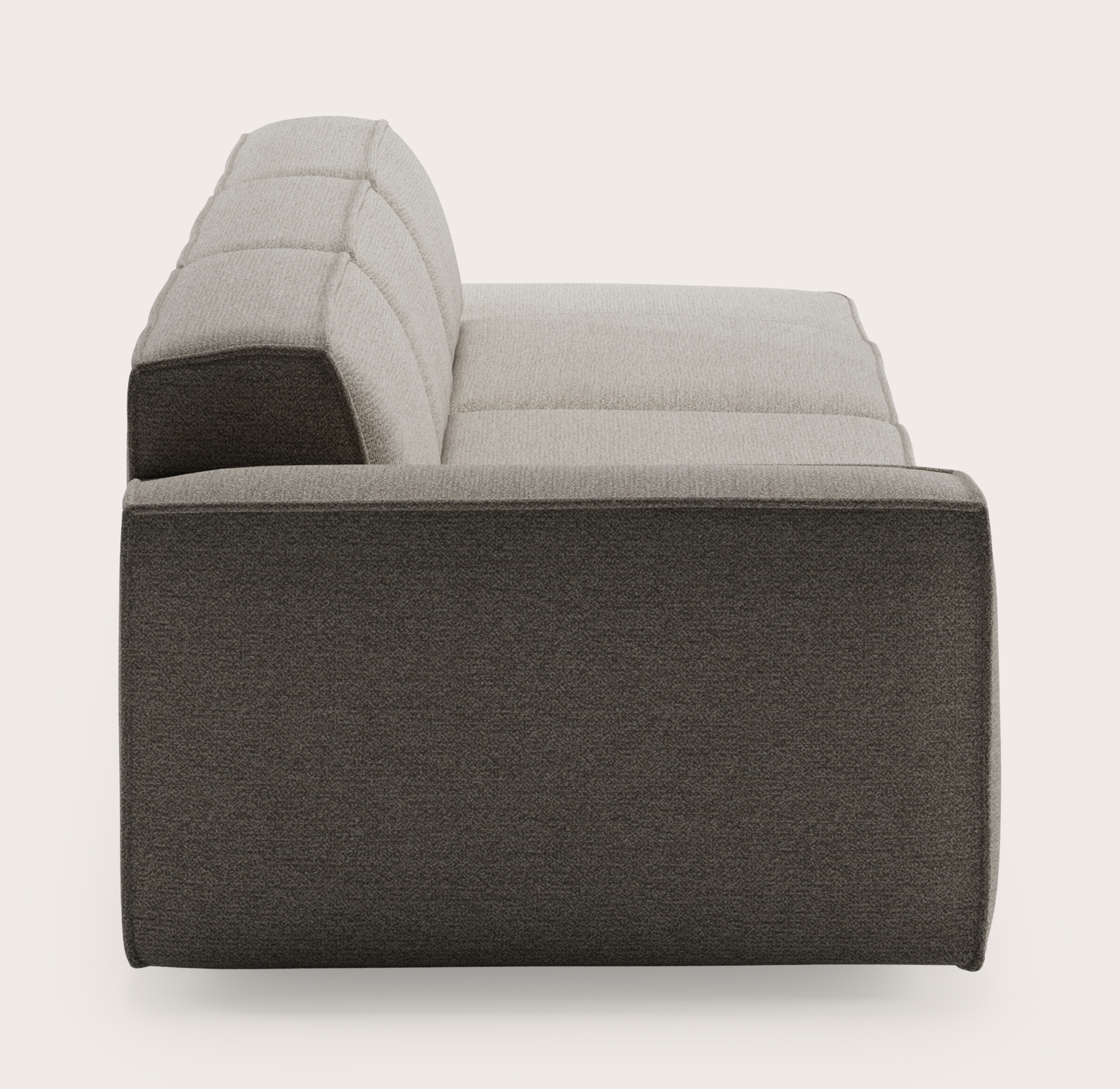 Isola canapé 3,5 places en Fresco tissu Beige