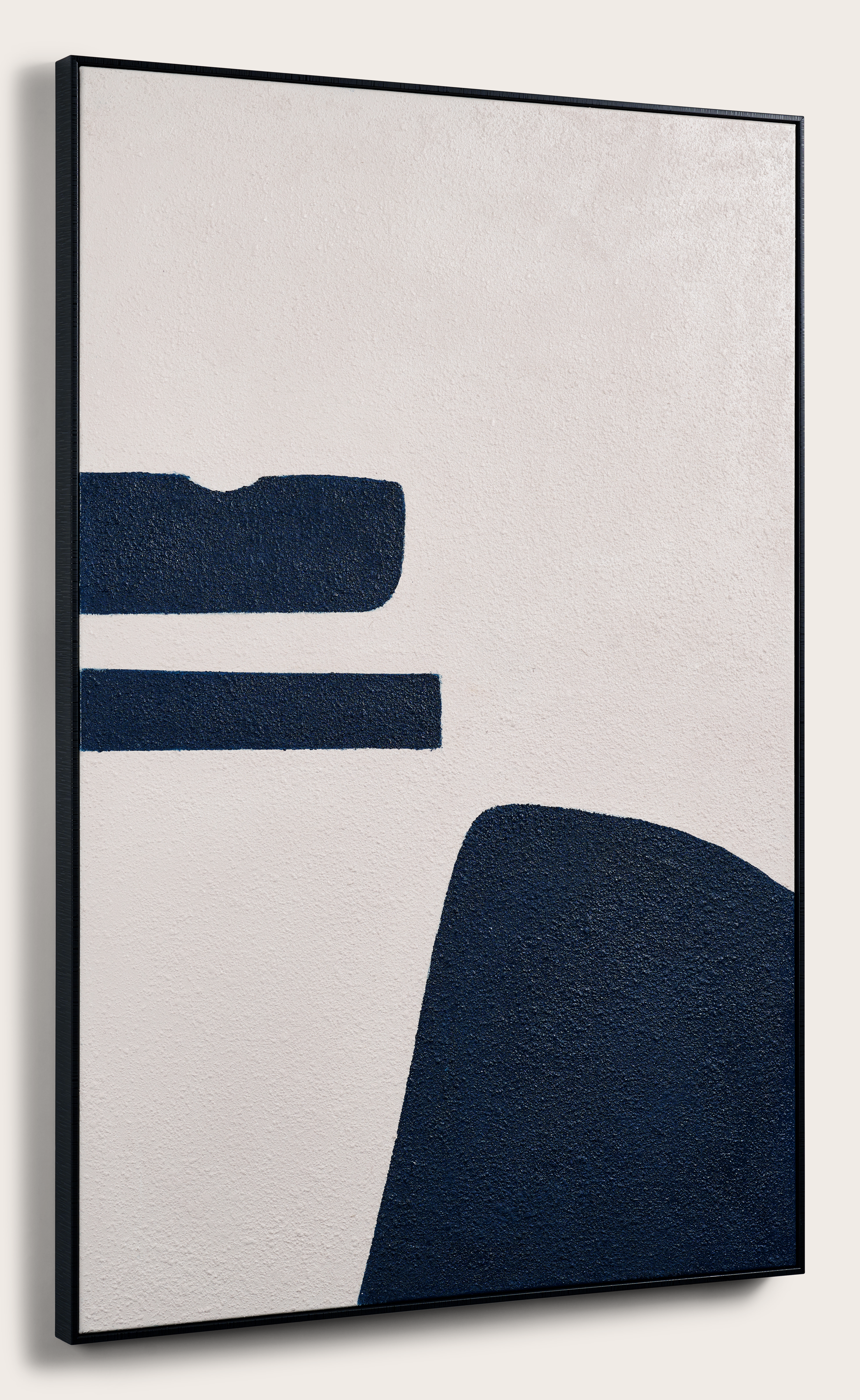 Piato I schilderij canvas blauw 80x120cm