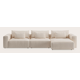 Canapé d'angle L 5 places avec chaise longue XL (court) droite