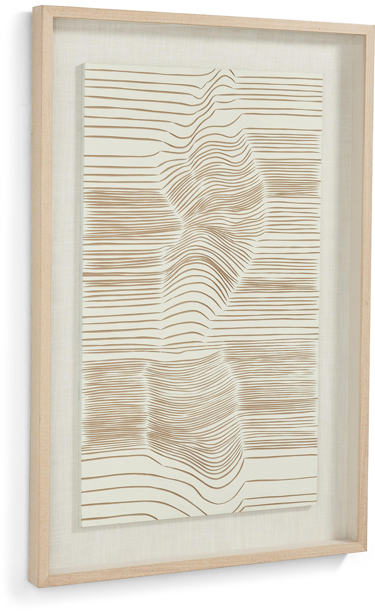 NAZCA kunstwerk in houten frame, handgeschilderd