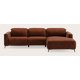 Canapé d'angle L 4,5 places avec chaise longue droite