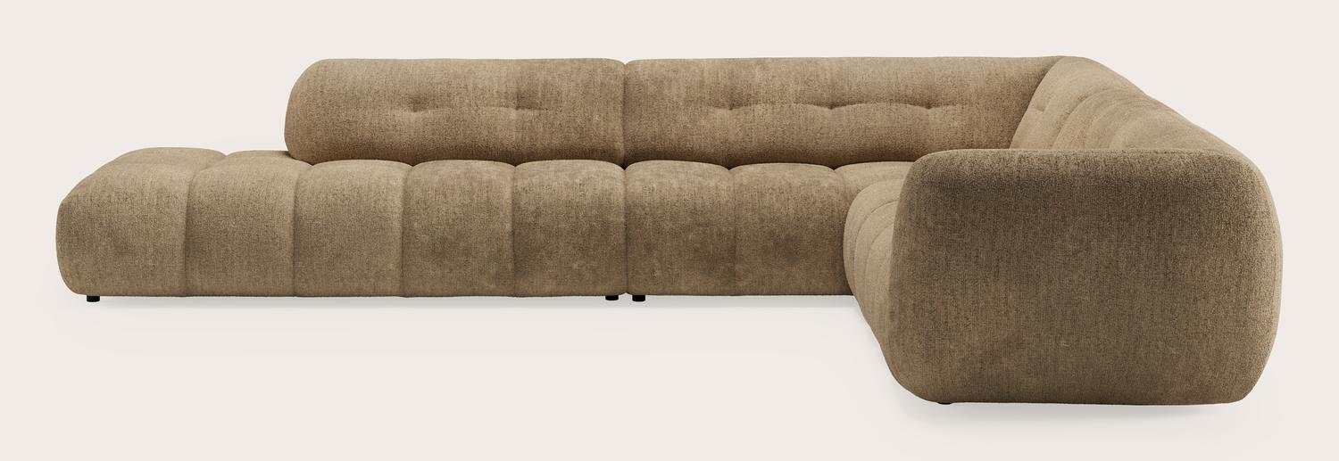 Chubbi hoekzetel 5,5-zit in Poco stof Dark Taupe