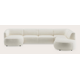 Canapé d'angle U 5,5 places avec chaise longue gauche et extrémité ouverte droite