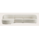 Canapé d'angle L 4,5 places avec chaise longue gauche