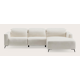 Canapé d'angle L 4,5 places avec chaise longue droite