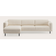 Canapé d'angle L 3,5 places avec chaise longue gauche