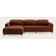 Canapé d'angle L 4,5 places chaise longue gauche, élement médian et droite éléctrique 