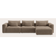 Canapé d'angle L 5 places avec chaise longue XL (long) droite