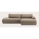 Canapé d'angle L 4 places avec extrémité ouverte XL gauche et chaise longue (court) XL droite  