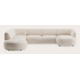 Canapé d'angle U 5,5 places avec extrémité ouverte gauche et chaise longue droite