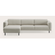 Canapé d'angle L 3,5 places avec chaise longue gauche