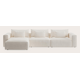 Canapé d'angle L 5 places avec chaise longue XL (long) gauche
