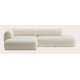 Canape d'angle L 3,5 places avec chaise longue XL long gauche avec extrémité ouverte