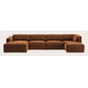 Canape d'angle U 6,5 places avec chaise longue gauche et extrémté ouverte (repose-pieds inclus) droite