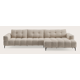 Canapé d'angle L 5 places avec chaise longue XL droite