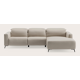Canapé d'angle 4,5 places avec extrémité éléctrique gauche et chaise longue droite